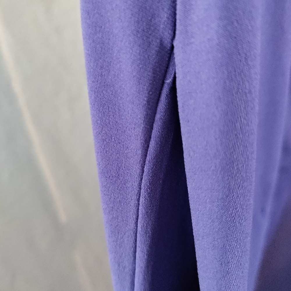 IMAN Global Resort Duster Vest Purple Pockets Side Slit Sm XS NWT. - Picture 9 of 12